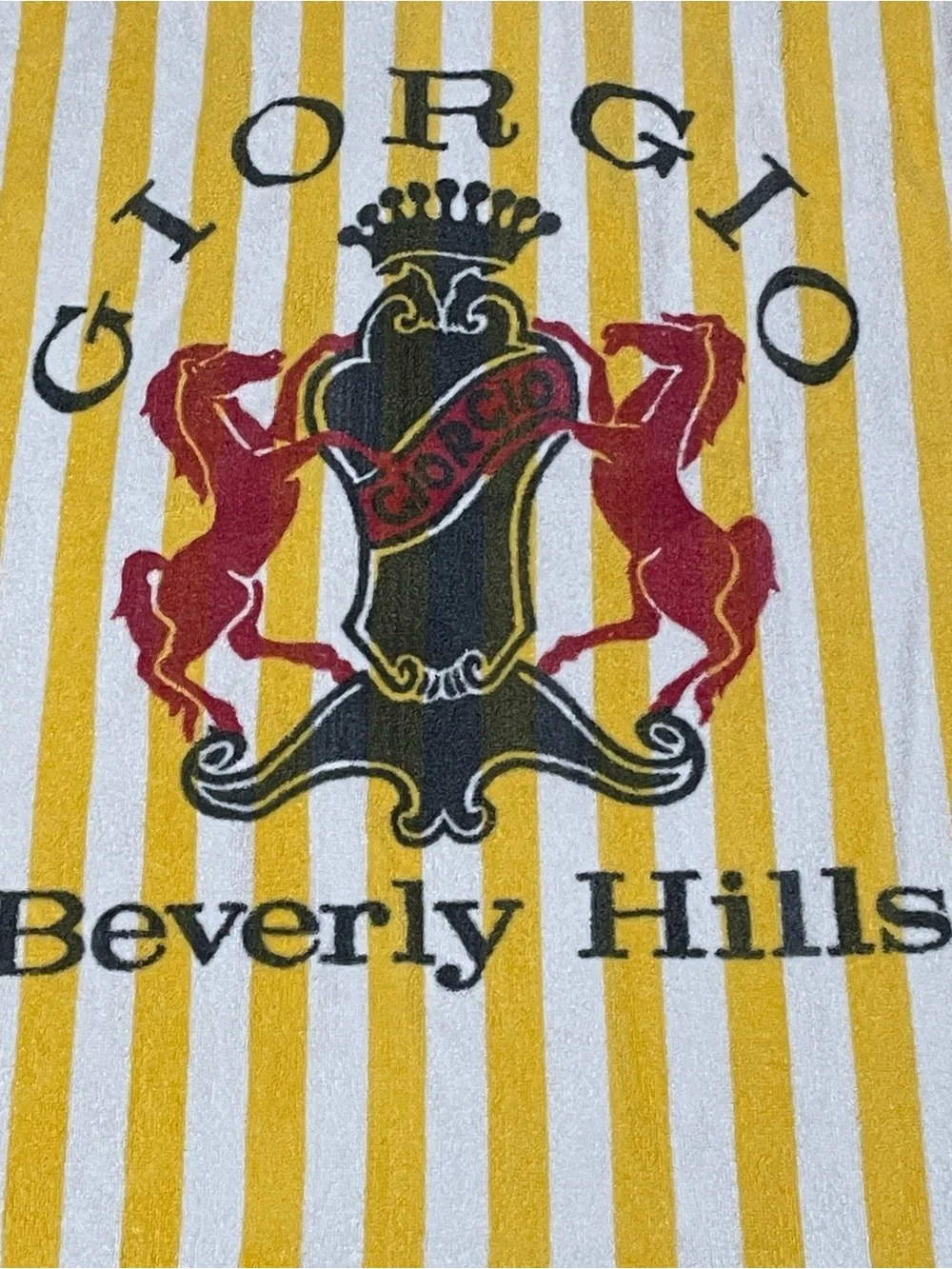 Vintage Giorgio Beverly Hills Beach Towel